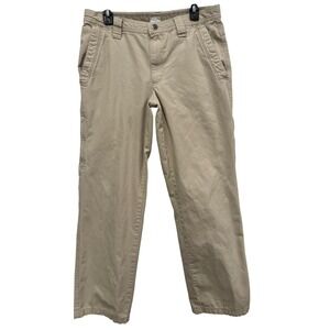Columbia Mens AM8564 Tan Cotton Canvas Utility Carpenter Pants 32x32 Omni-Shield